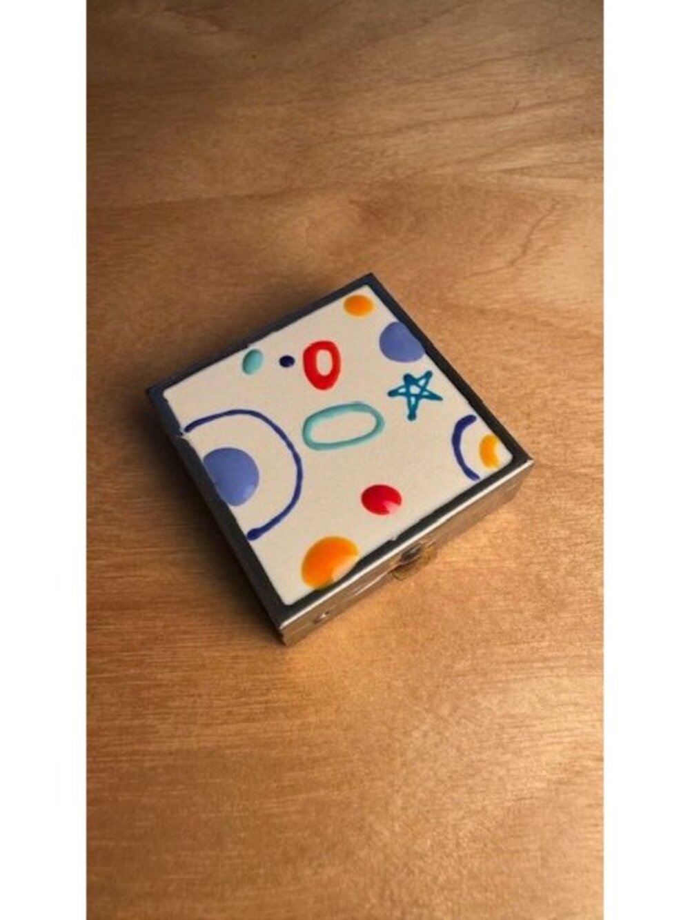 Ann Carol Designs Enamel Pill Box/Trinket Box
